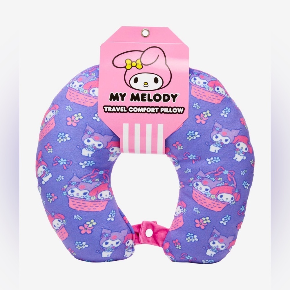 My Melody & Kuromi Travel Comfort Neck Pillow- NWT